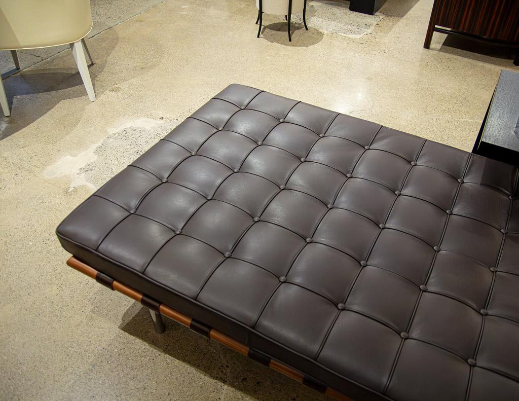Leather Barcelona Daybed by Ludwig Mies Van der Rohe Knoll Studio 11