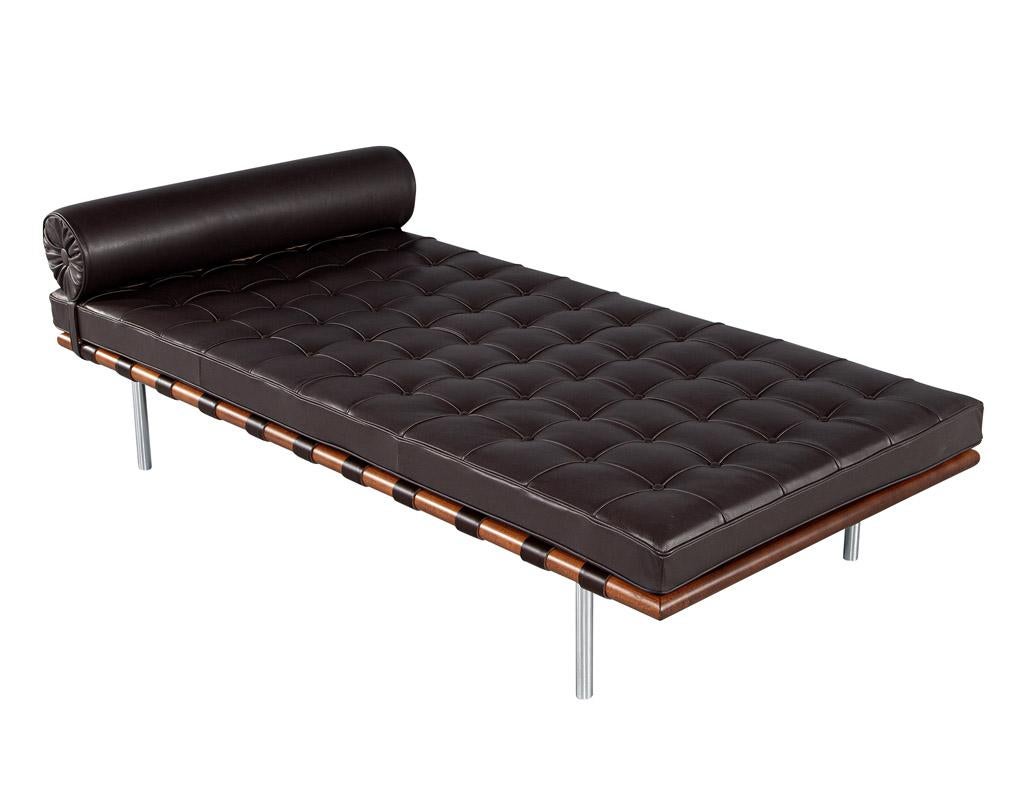 American Leather Barcelona Daybed by Ludwig Mies Van der Rohe Knoll Studio