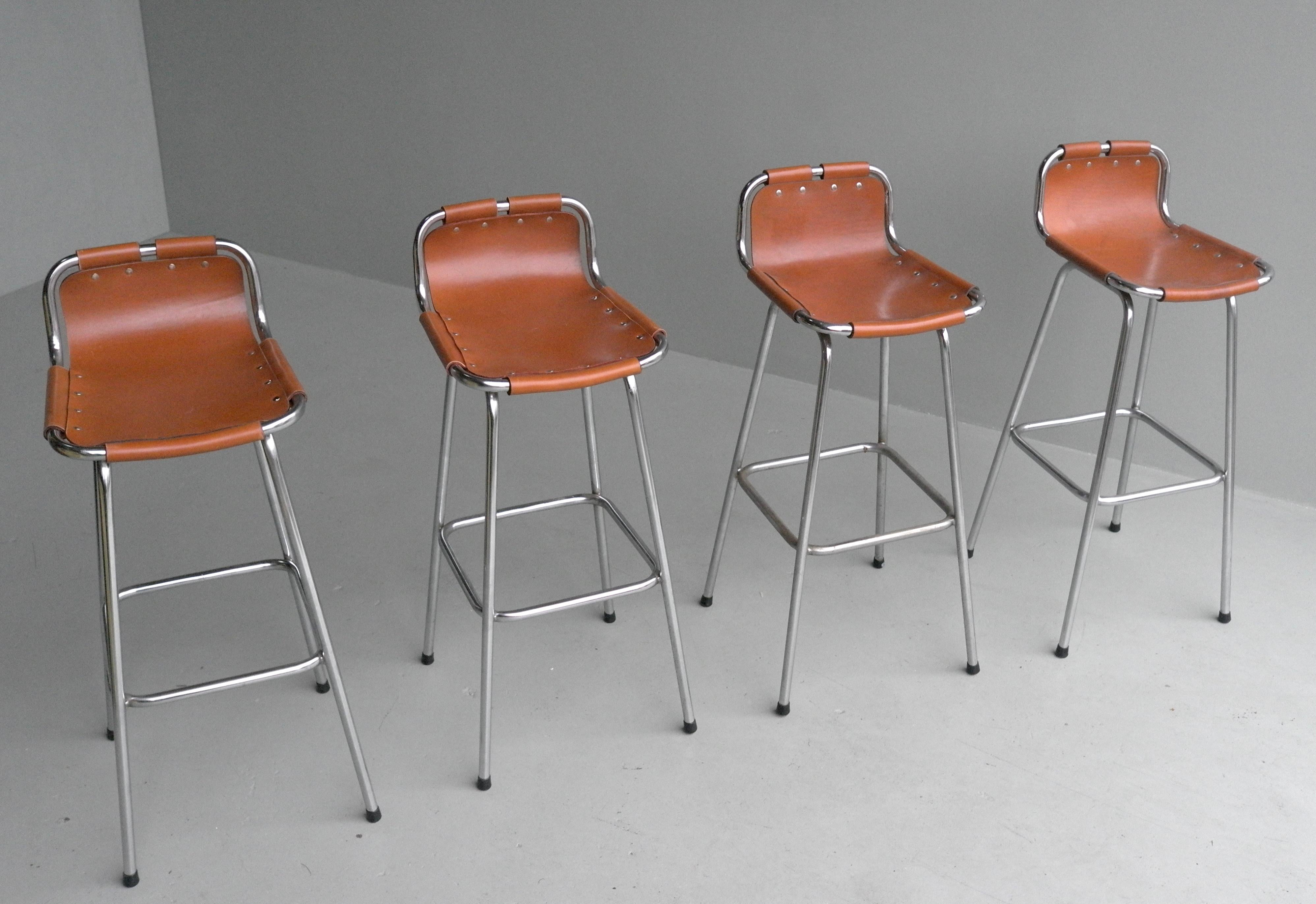 Leather barstools for Les Arc Ski Resort France, Selected by Charlotte Perriand

Charlotte Perriand was a French architect and designer. Her work aimed to create functional living spaces in the belief that better design helps in creating a better