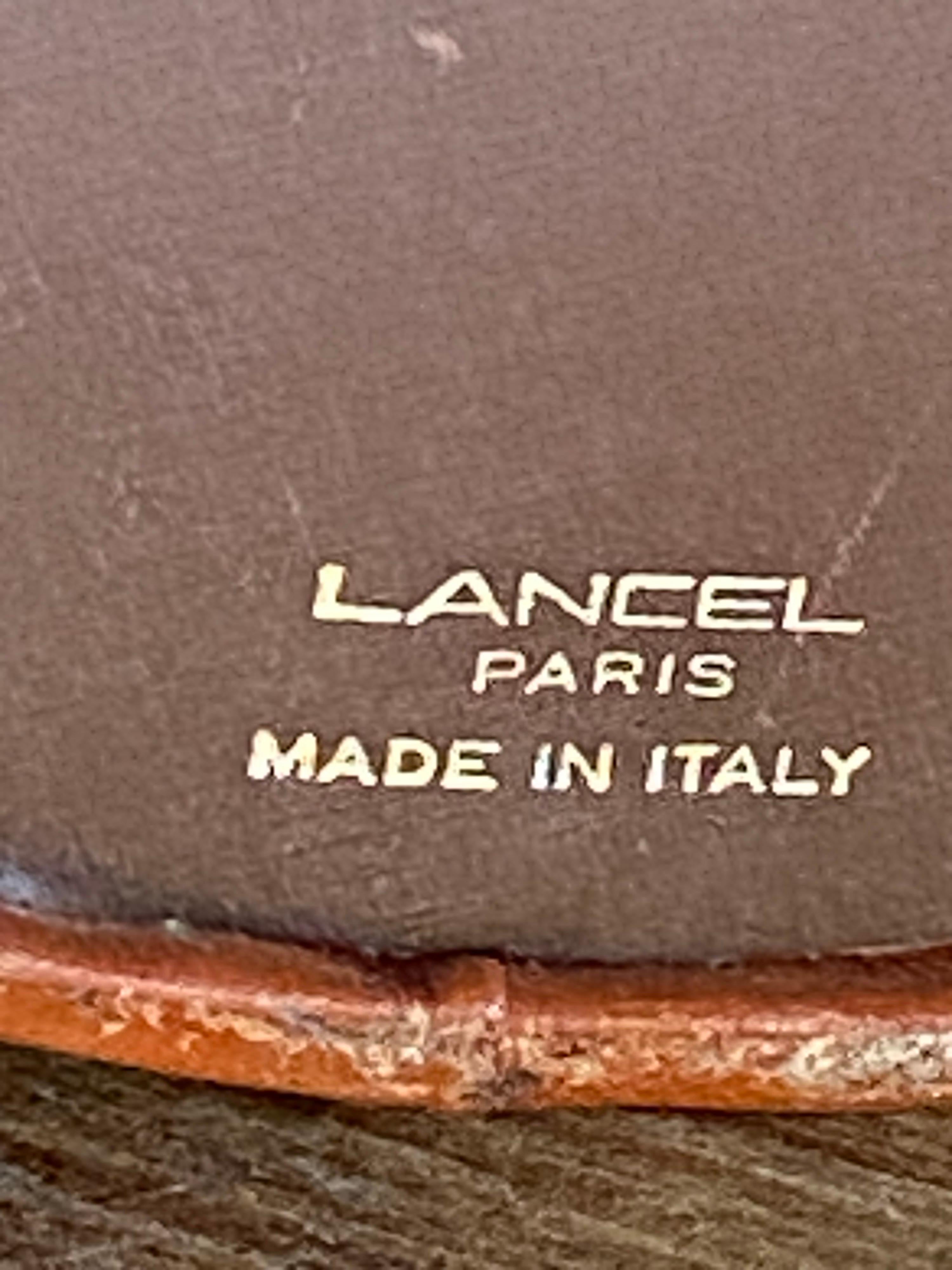 Panier en cuir de Lancel Paris, signé et fabriqué en Italie Bon état - En vente à Auribeau sur Siagne, FR
