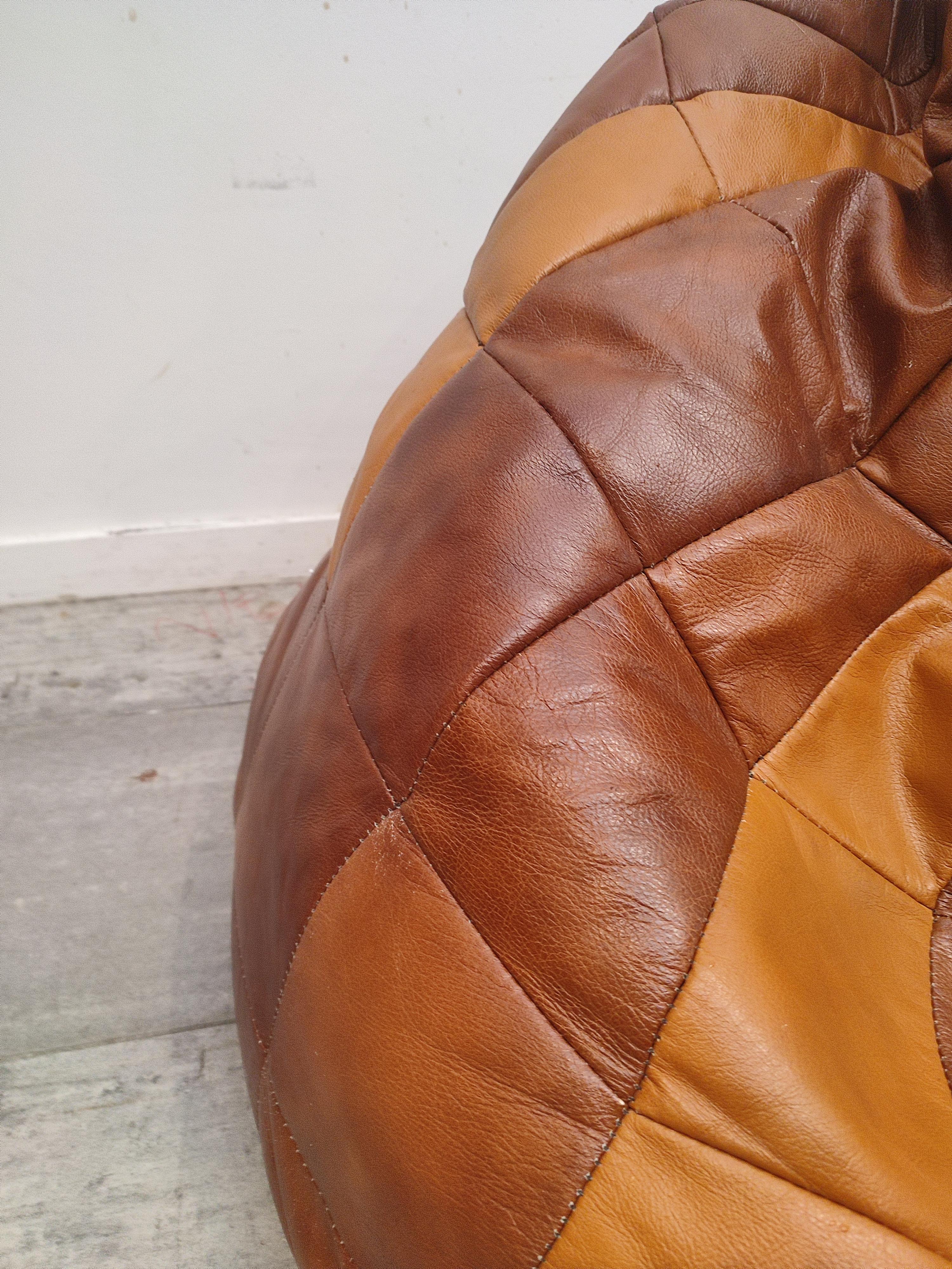 Leather Bean Bag from De Sede, 1970s In Good Condition In Waasmunster, BE