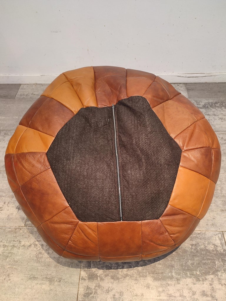 Late 20th Century Leather Bean Bag from De Sede, 1970s For Sale