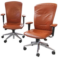 Leather Bentley Chairs 'Pair'