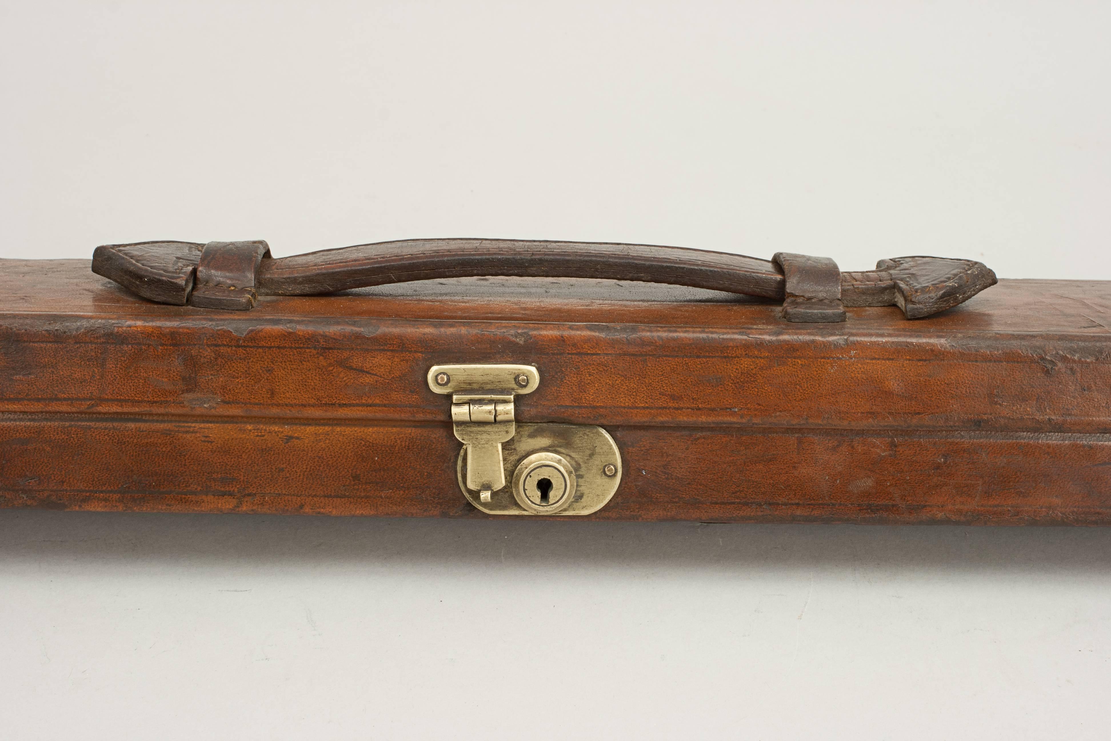 wooden pool cue case