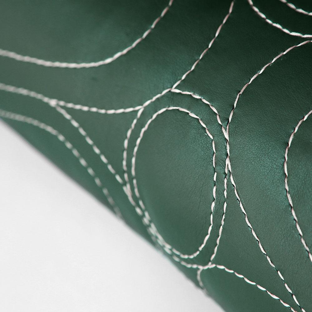 emerald green bolster pillow