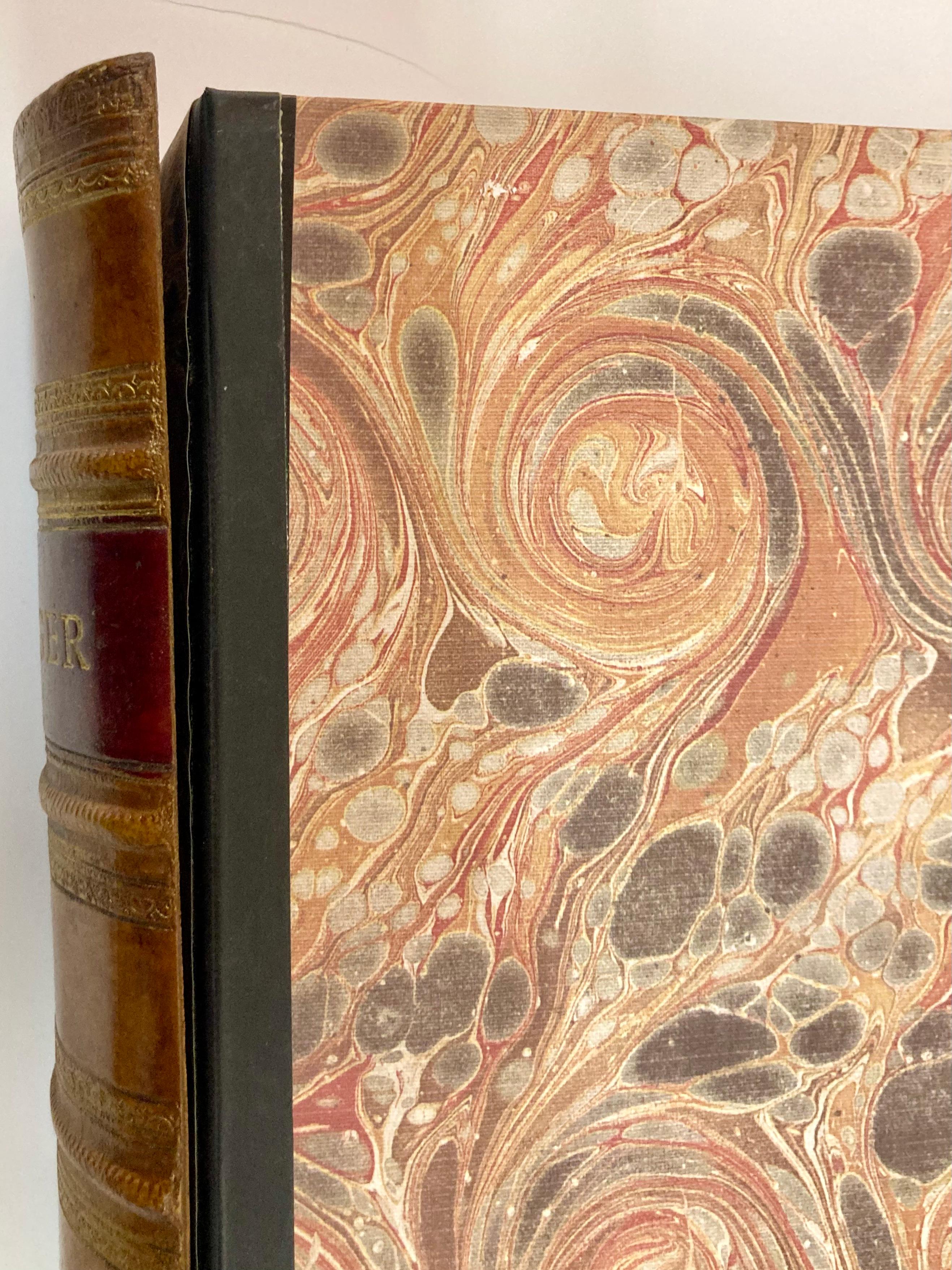 Boîte à livres en cuir - Ledger en vente 3
