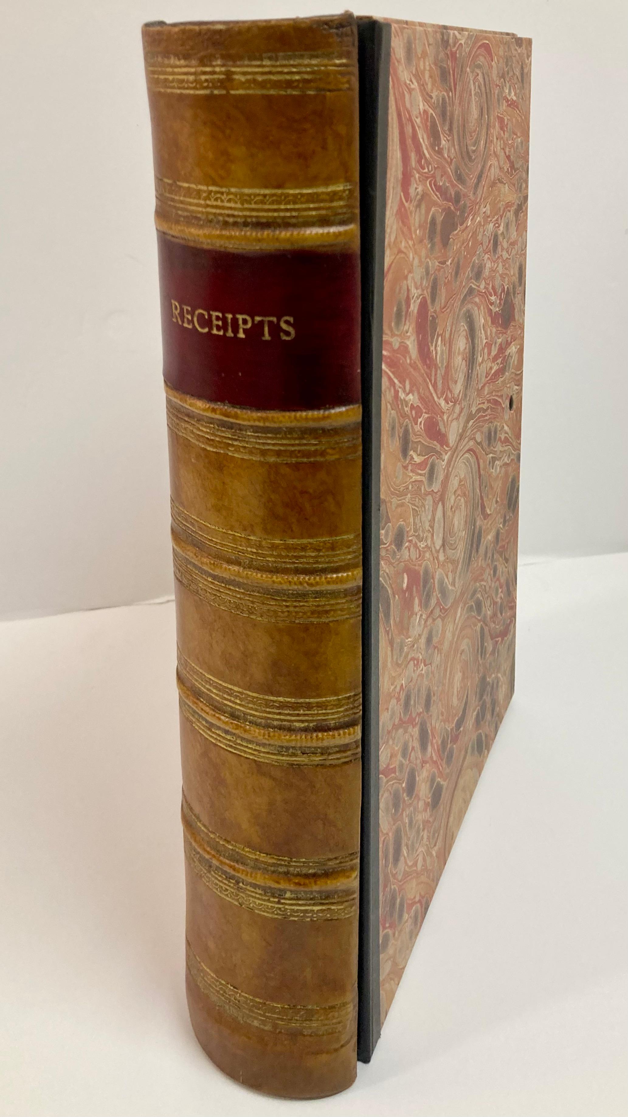 Other Leather Book Box - Receipts #2 For Sale