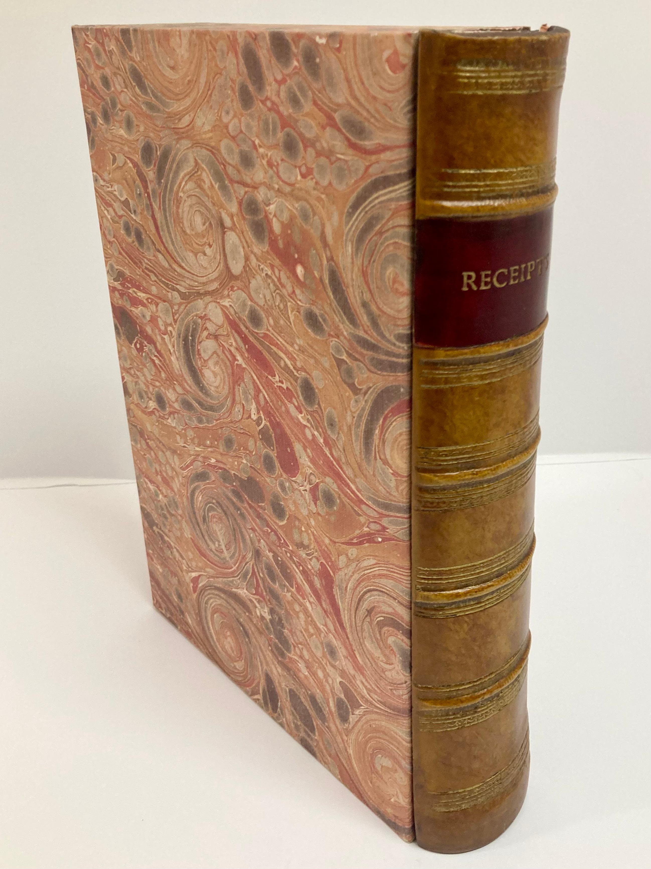 Leather Book Box - Receipts #2 In Good Condition For Sale In Los Angeles, CA