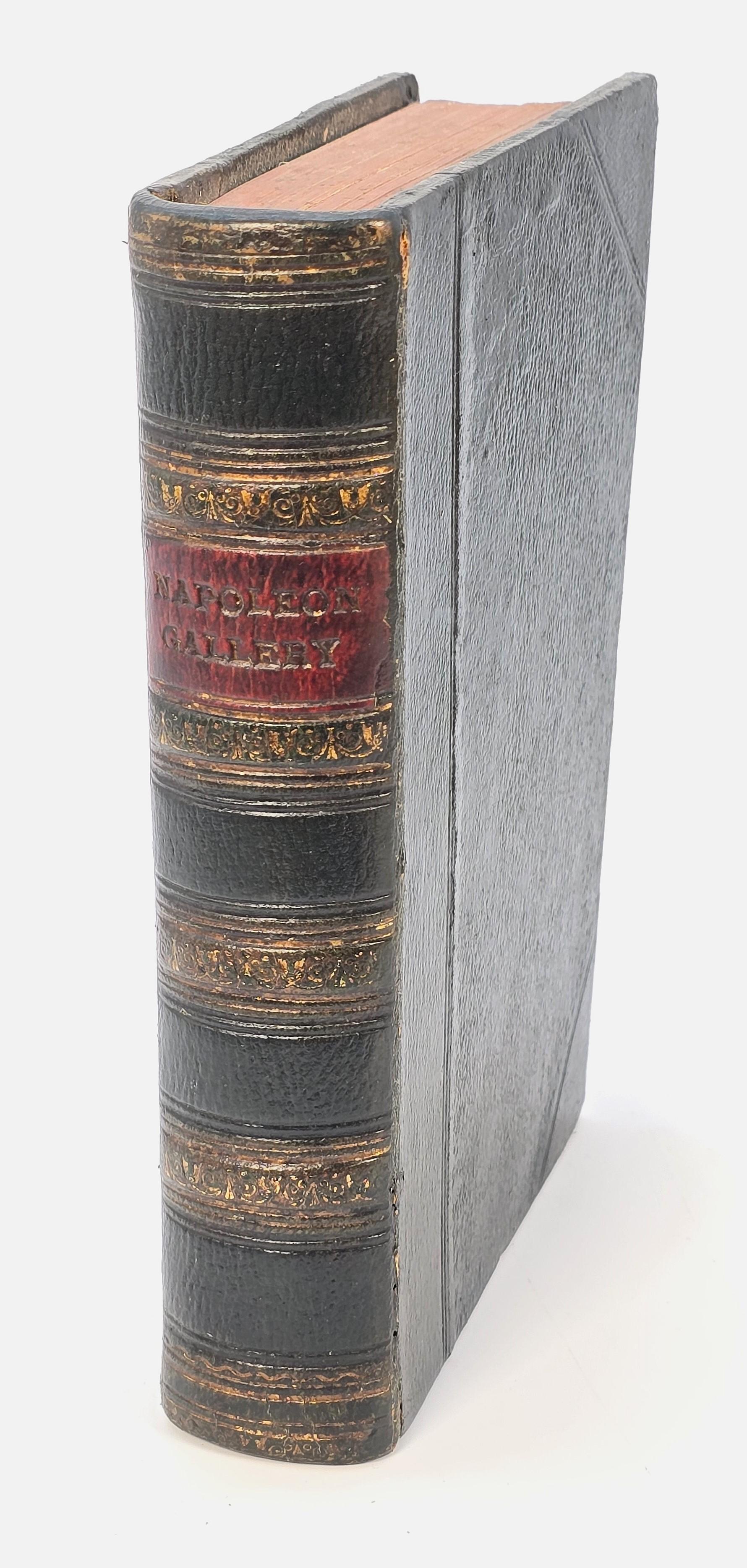 Leather bound book, Napoleon's Gallery, English, printed in 1837 with engravings For Sale 8