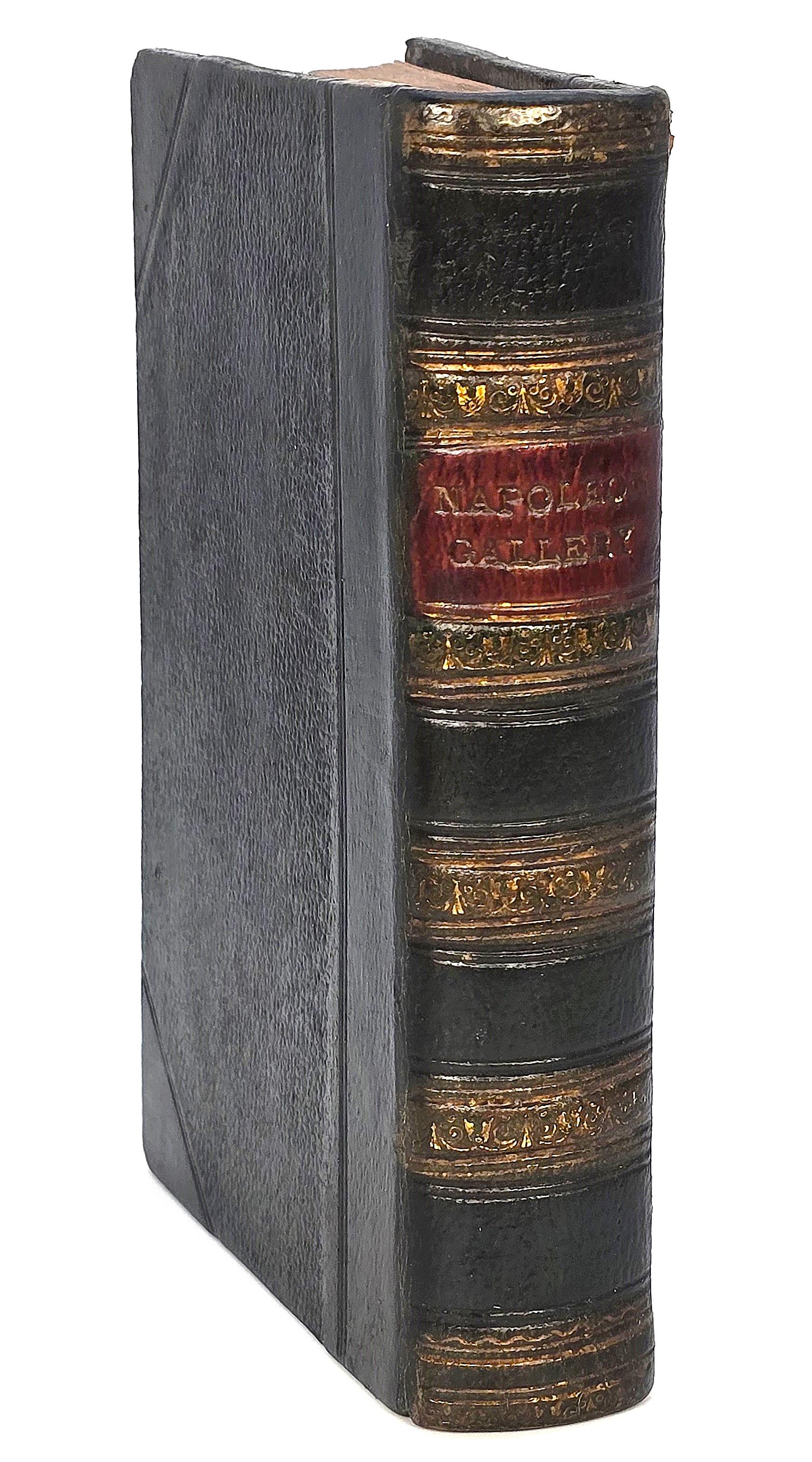 Leather bound book, Napoleon's Gallery, English, printed in 1837 with engravings For Sale 9
