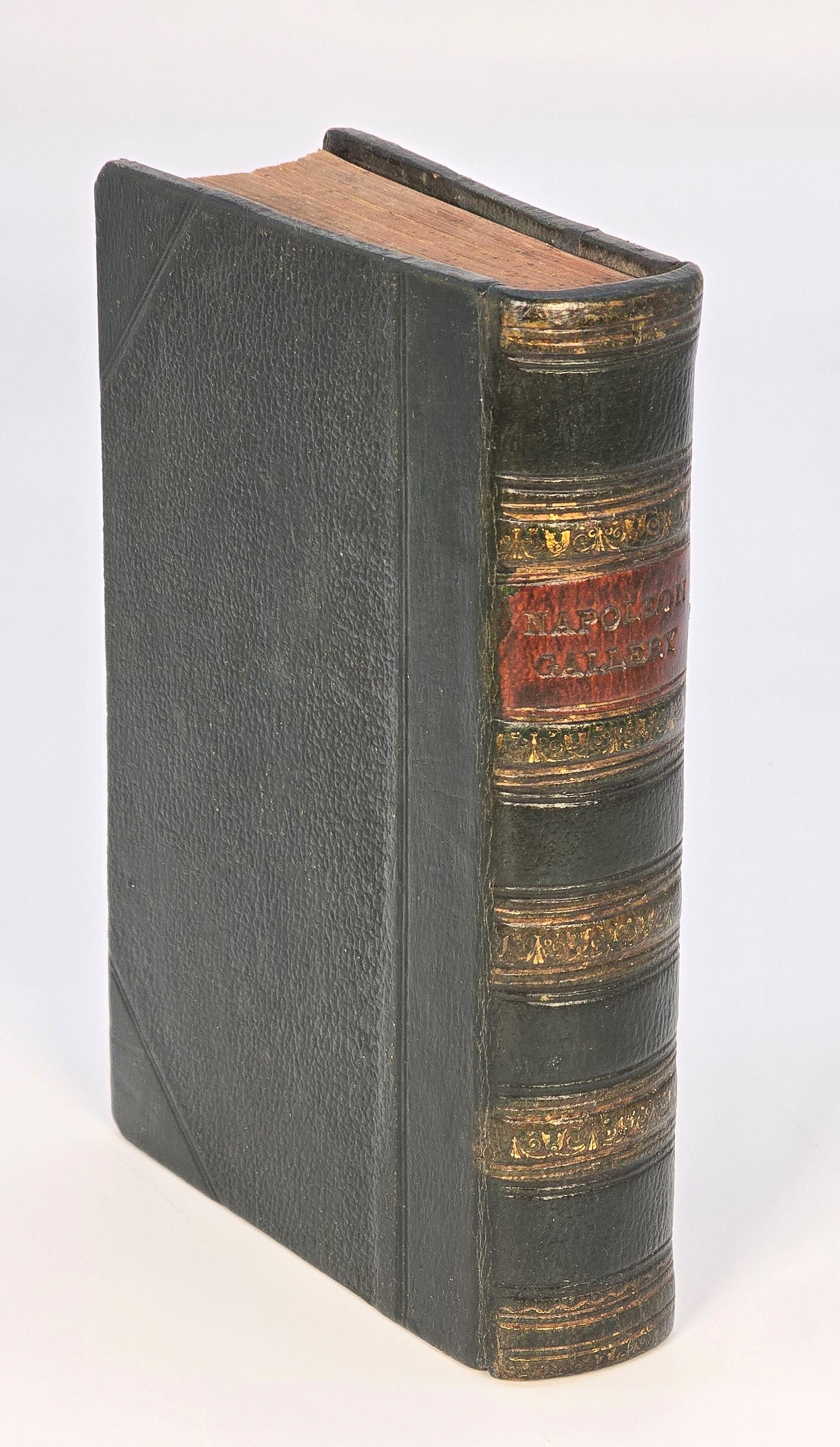 William IV Leather bound book, Napoleon's Gallery, English, printed in 1837 with engravings For Sale
