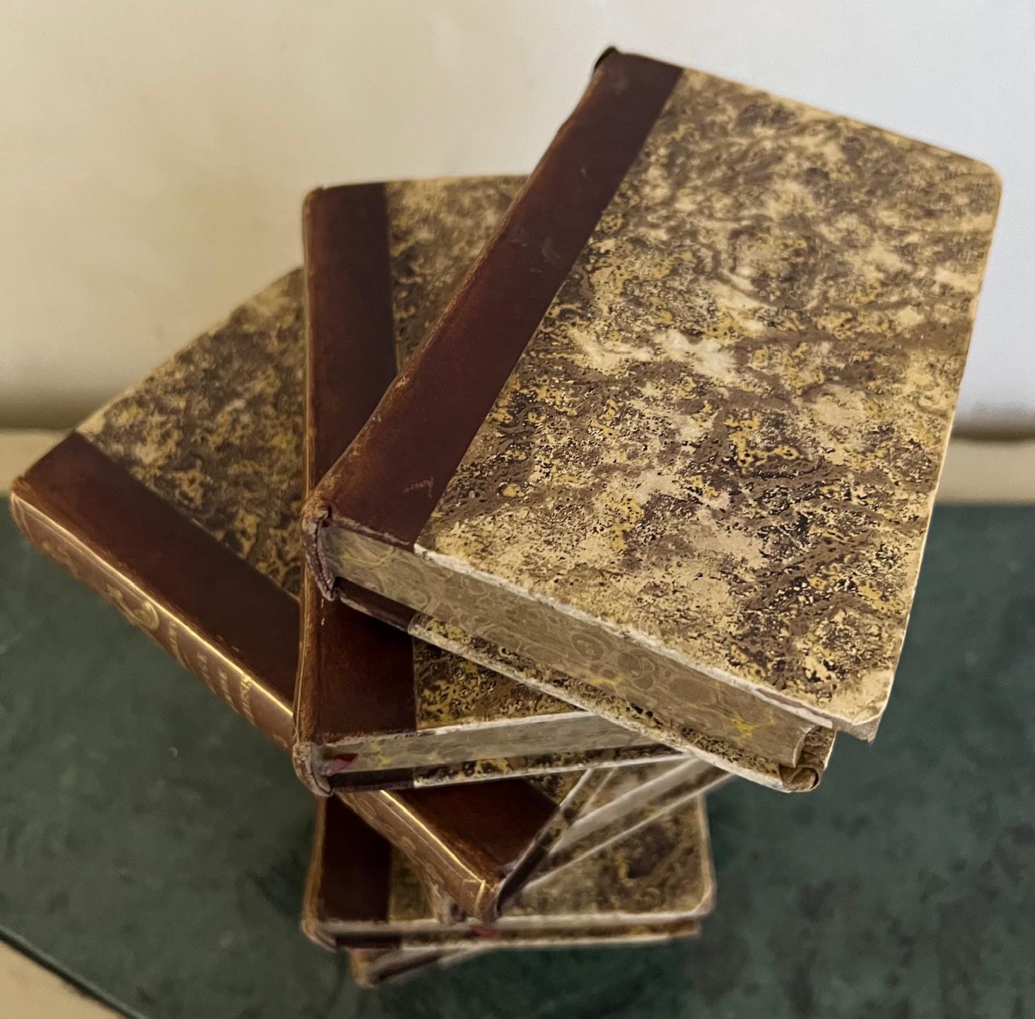 Ensemble de sept livres reliés en cuir par Barthelemy avec lettre, Paris, vers 1840 en vente 7
