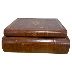 Leather Bound Faux Books Large Box “The Legend of Arts”