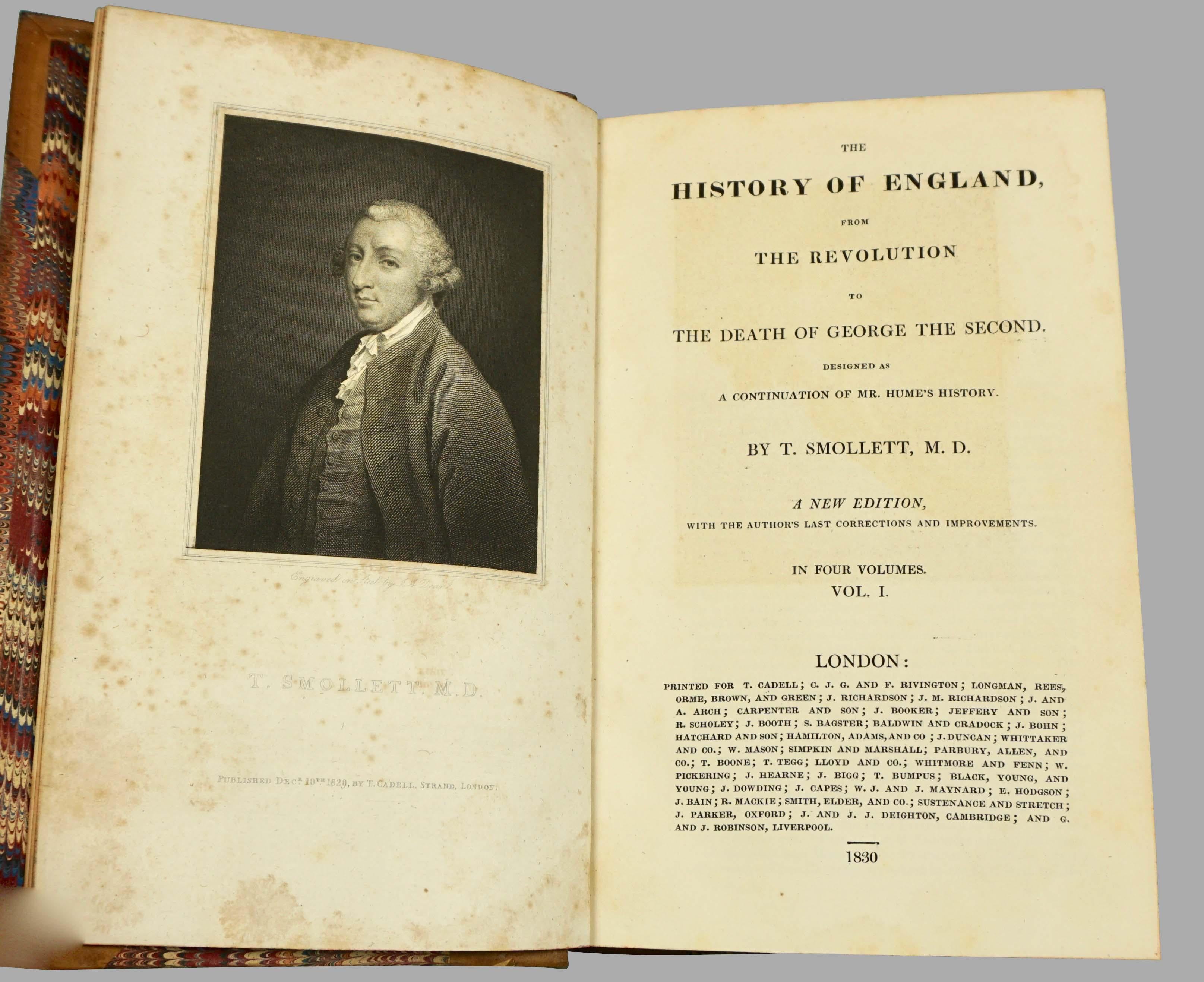 Leather Bound History of England by David Hume and Tobias Smollett in 10 Volumes 3