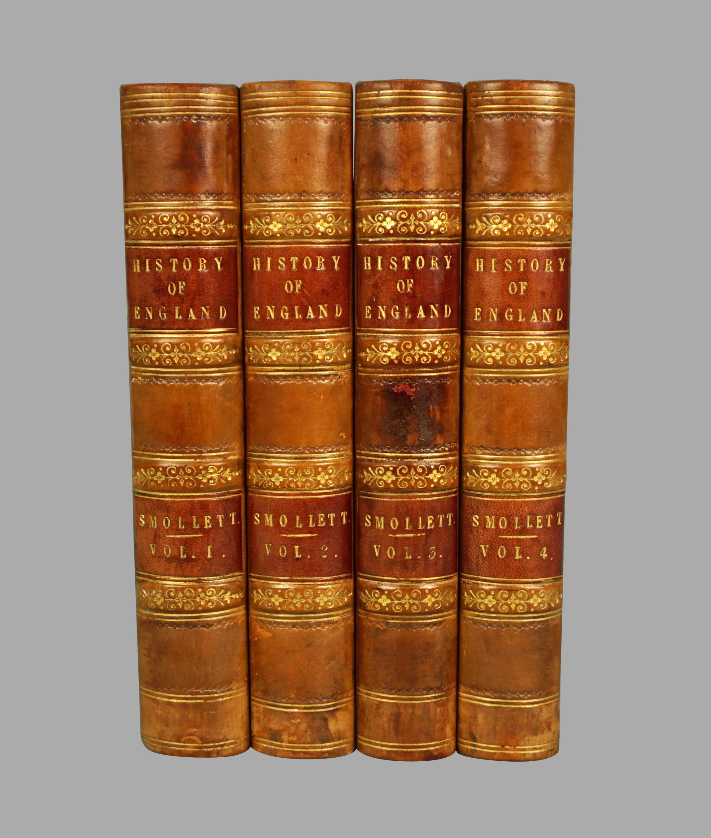 Leather Bound History of England by David Hume and Tobias Smollett in 10 Volumes 4