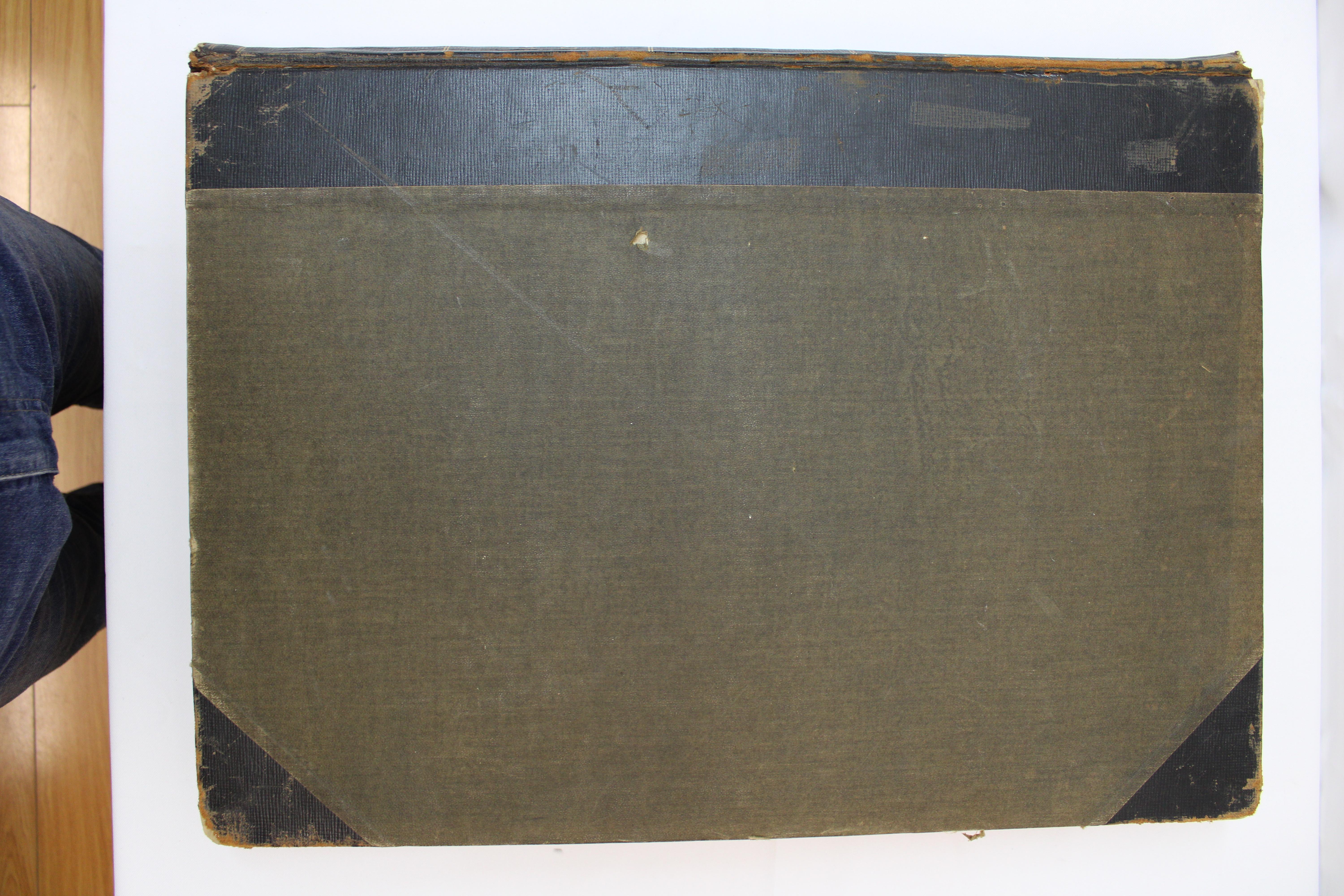 Leather bound volume of San Francisco news, 1940-41 (World War II period) with hundreds of newspaper pages.