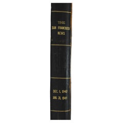 Leather Bound Volume of the San Francisco News, 1940-41