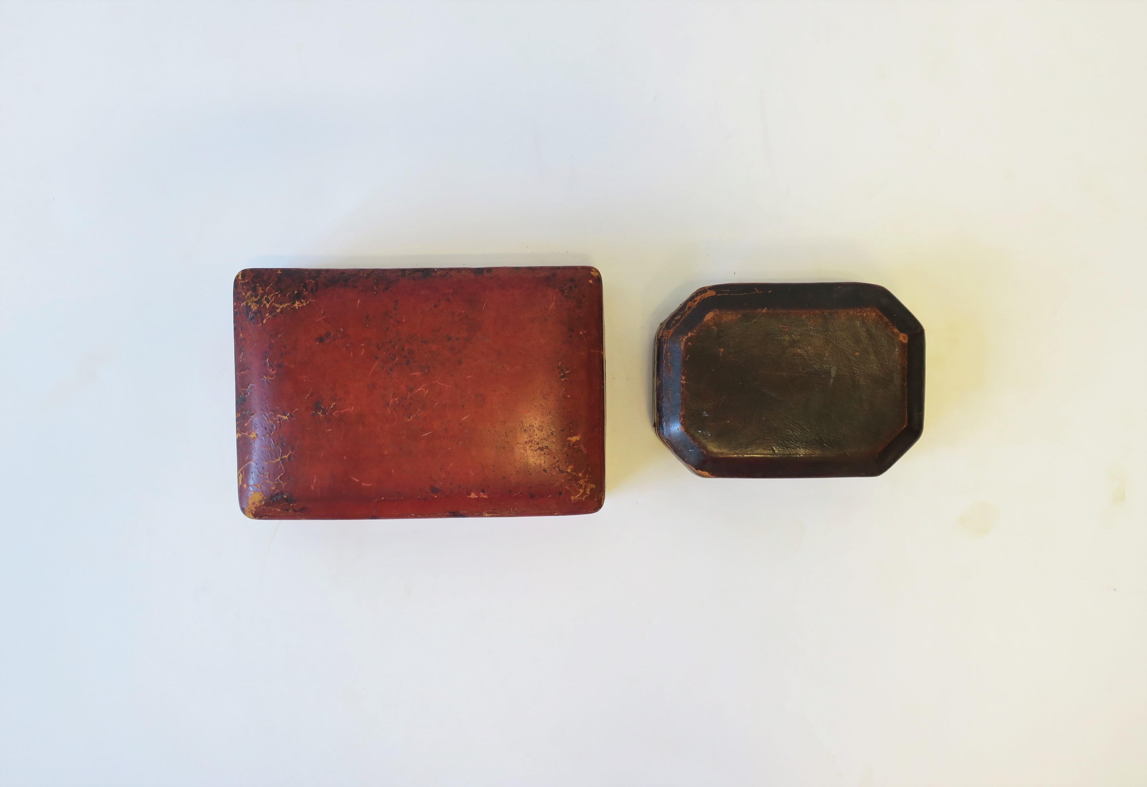 Late 20th Century Leather Box