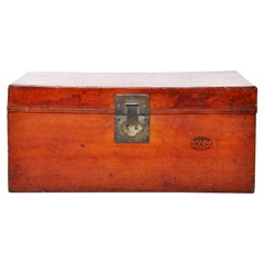 Leather Box with Red Lacquer