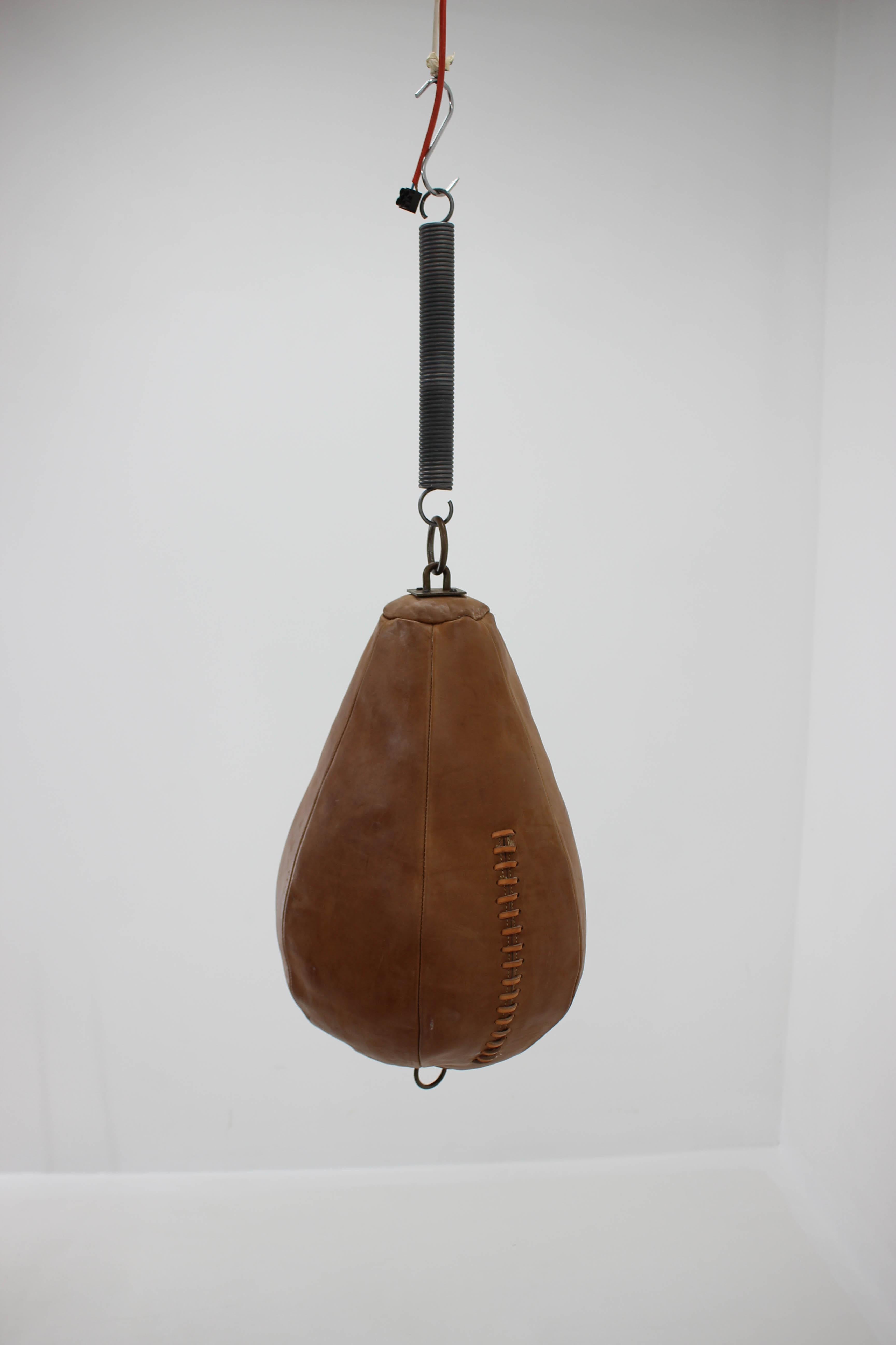 - Leather punching bag
- For a boxing
- For a decoration.


  