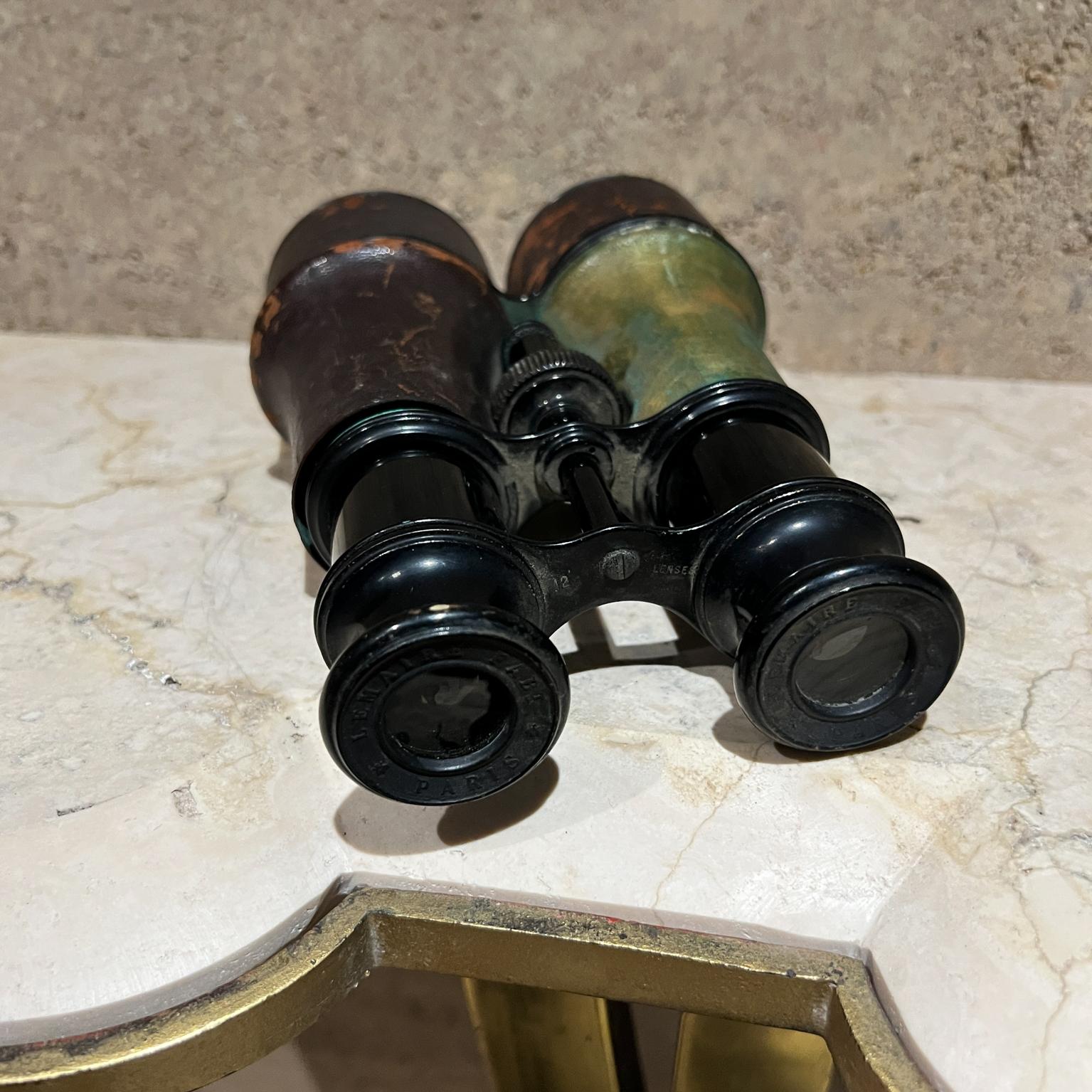 Leather & Brass French Opera Binoculars Lemaire Fabt Paris For Sale 3