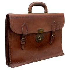Vintage Leather Briefcase by Pendragon, circa 1950