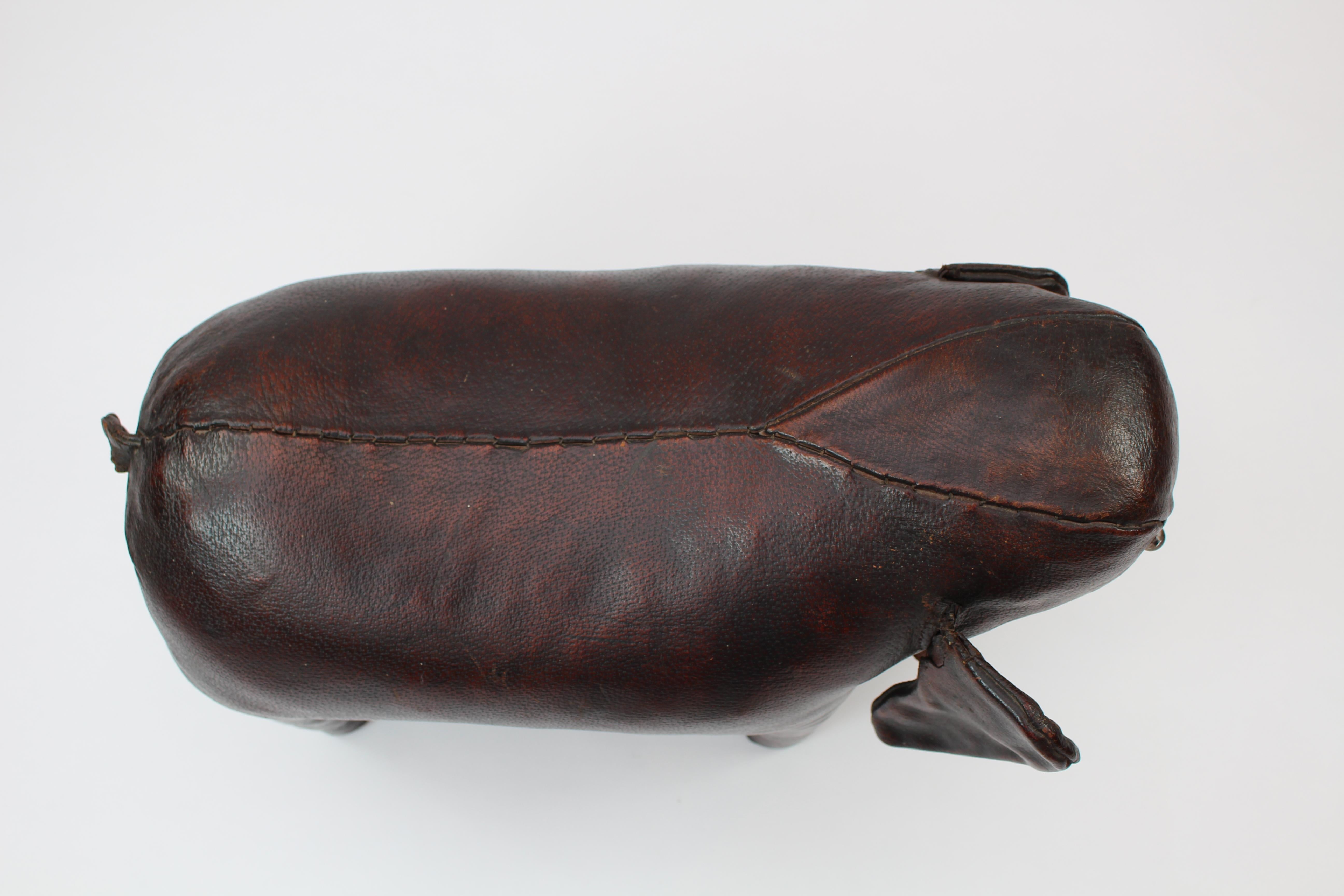 Spanish Leather Brown Elephant by Dimitri Omersa