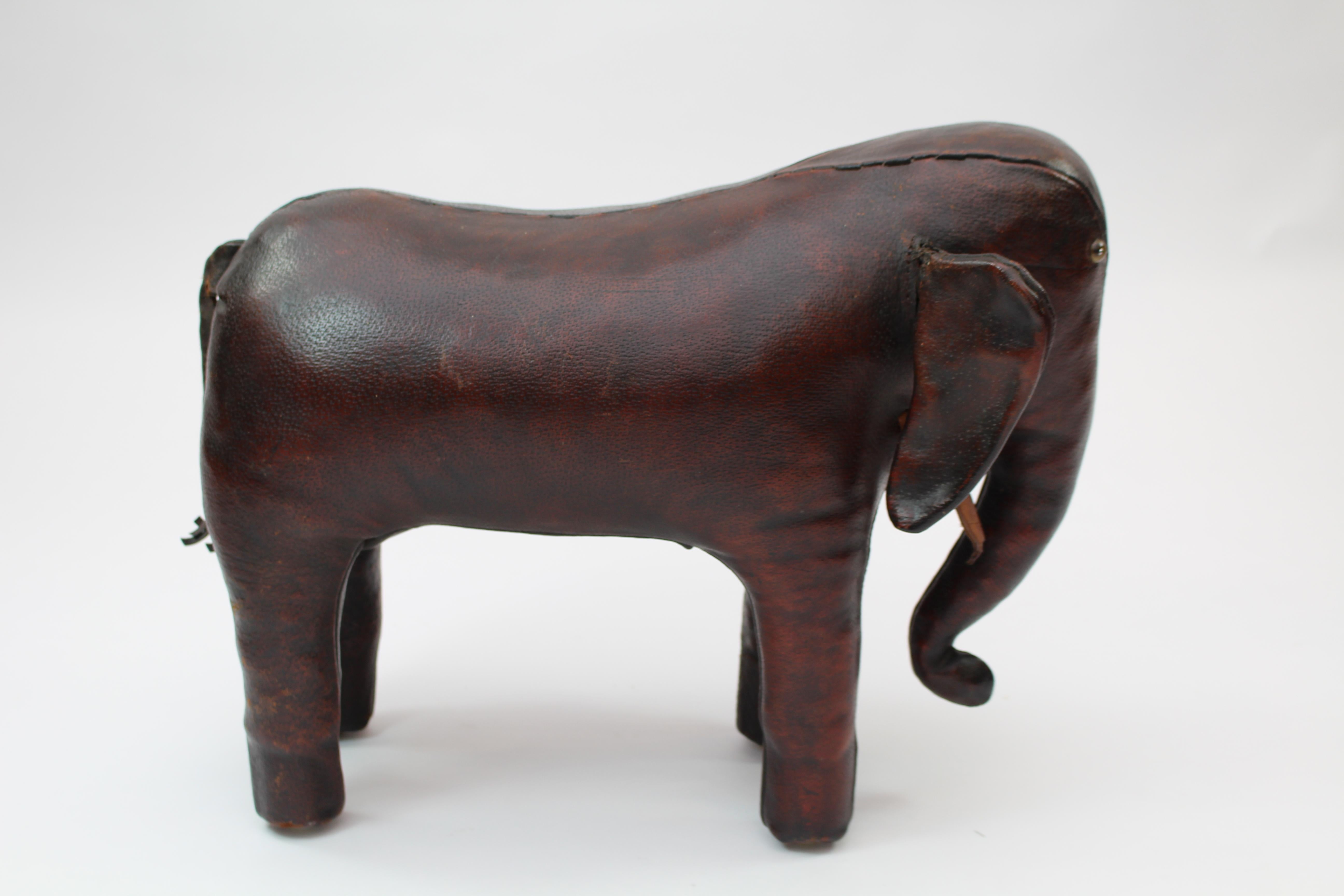 Leather Brown Elephant by Dimitri Omersa 3