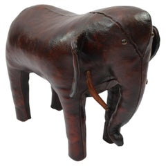 Leather Brown Elephant by Dimitri Omersa