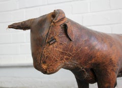 Leather Bull by Dimitri Omersa for Liberty, circa 1950s
