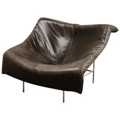 Leather Butterfly Lounge Chair by Gerard van den Berg