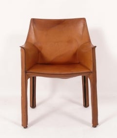 Leather Cab Chair by Mario Bellini for Cassina