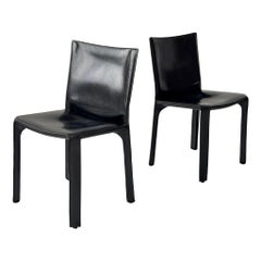 Sillas Cabina de cuero de Mario Bellini para Cassina