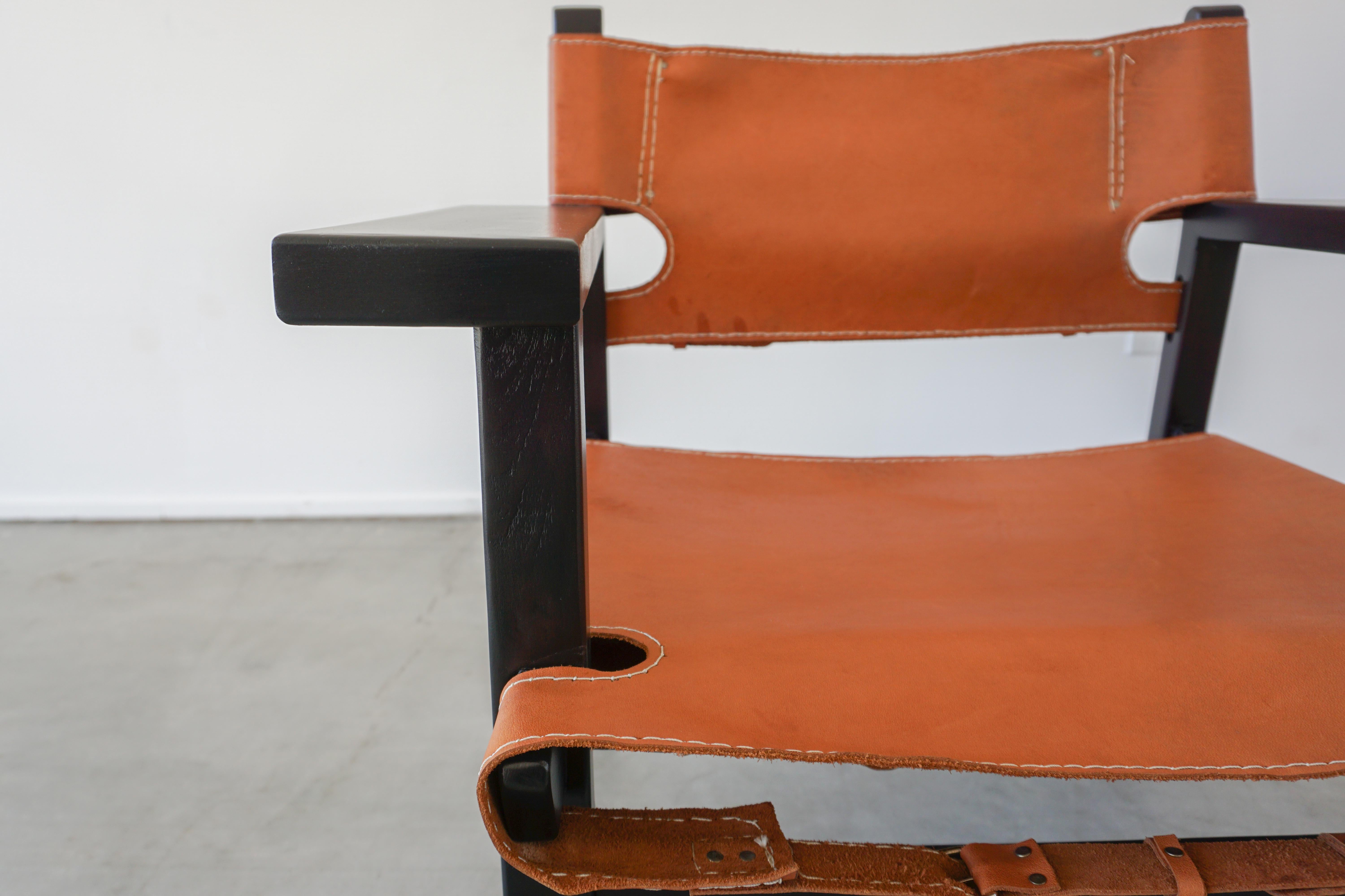 Leather Campaign Chairs 4