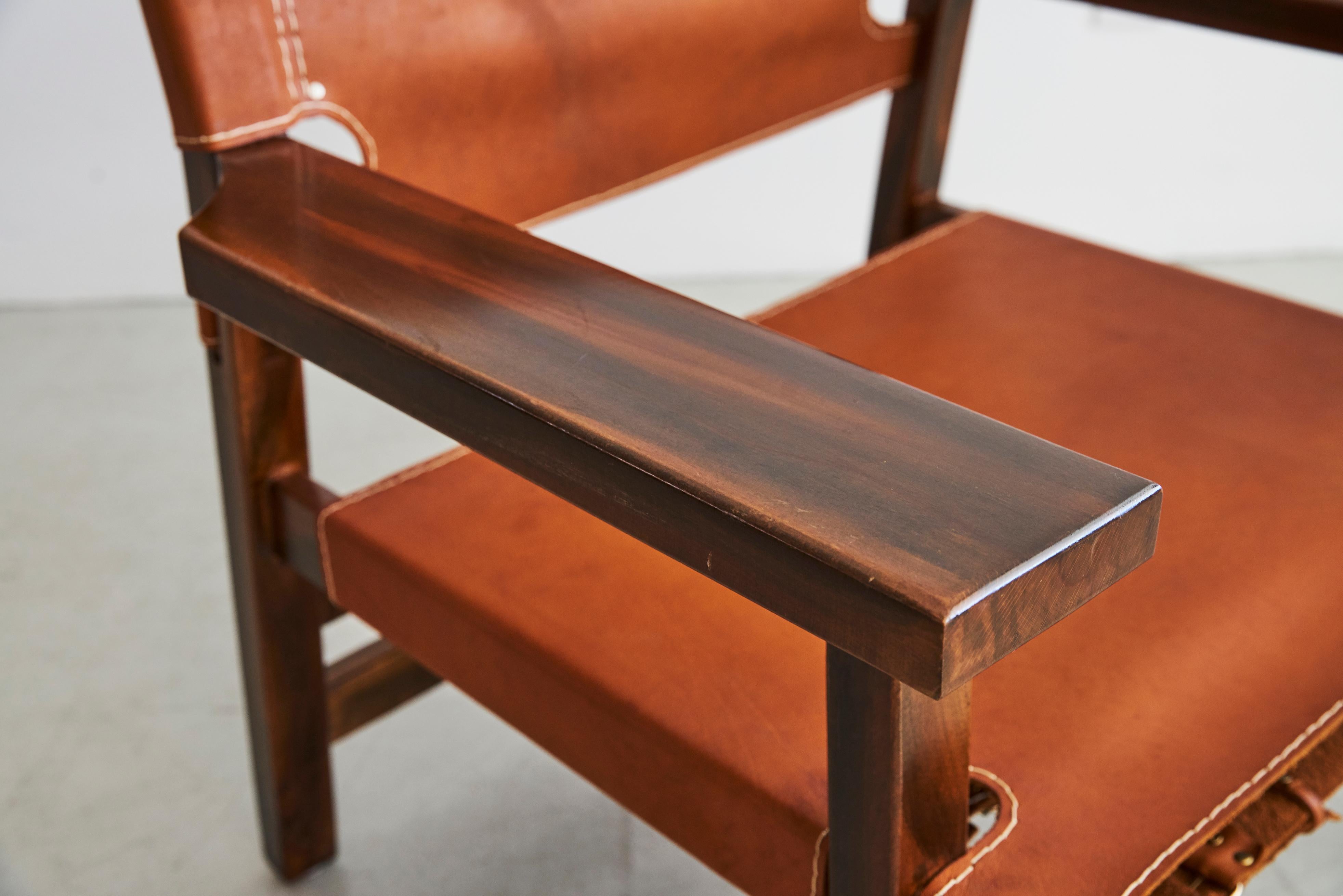 Leather Campaign Chairs 5