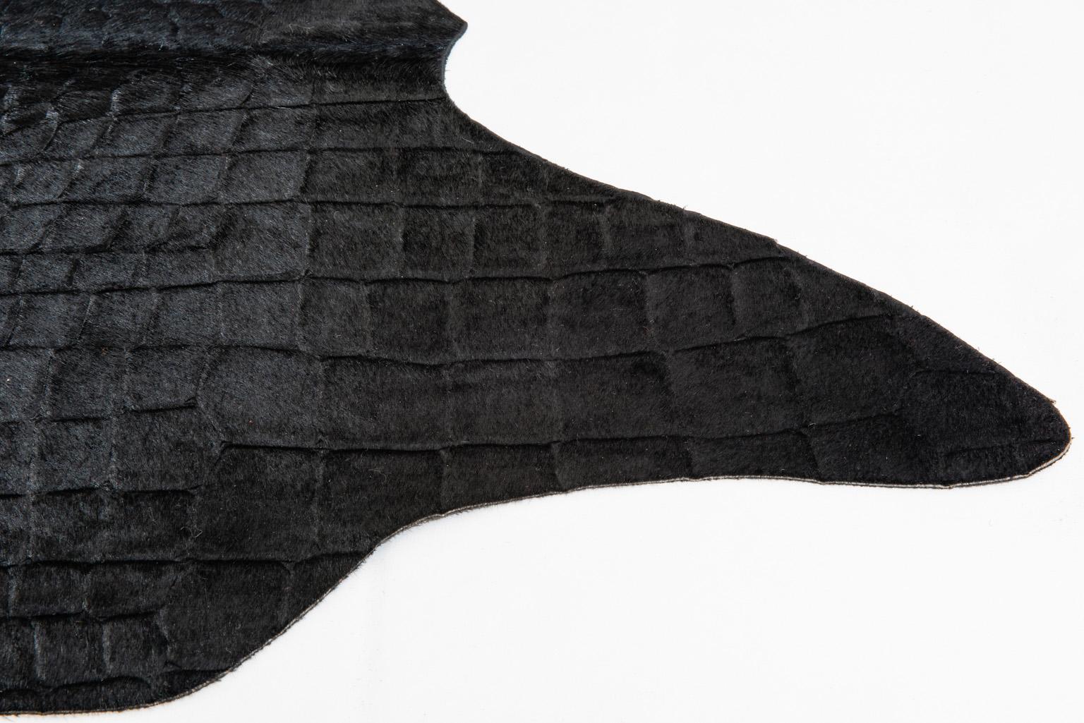 Animal Skin Leather Carpet Crocodile Printed For Sale