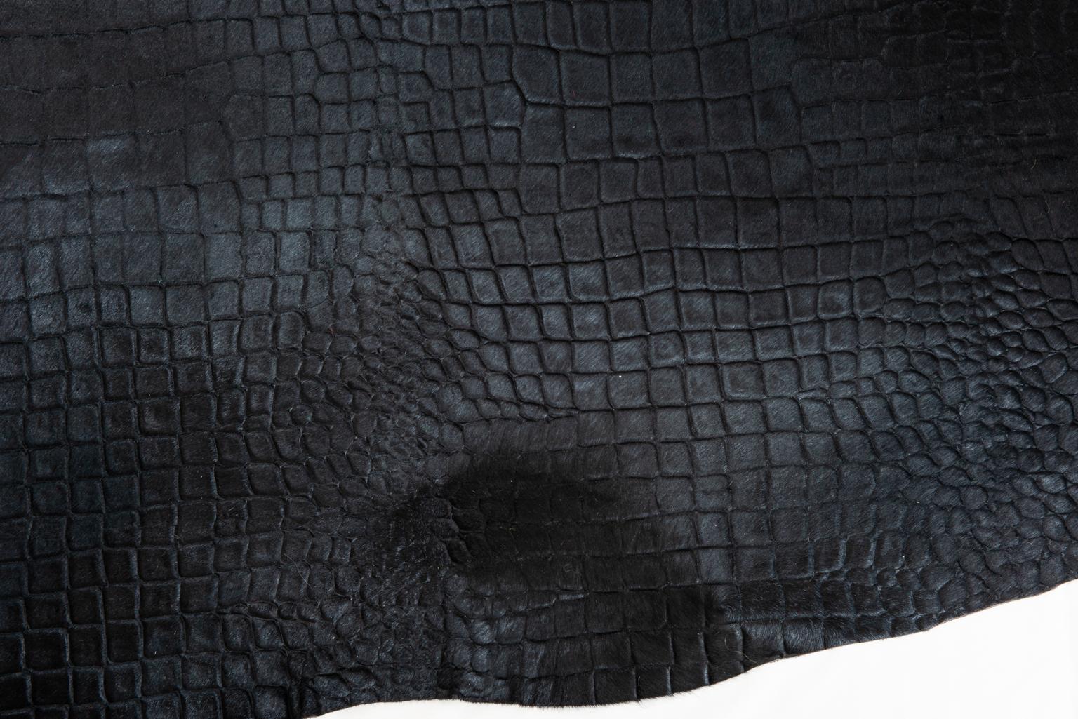 Leather Carpet Crocodile Printed For Sale 2
