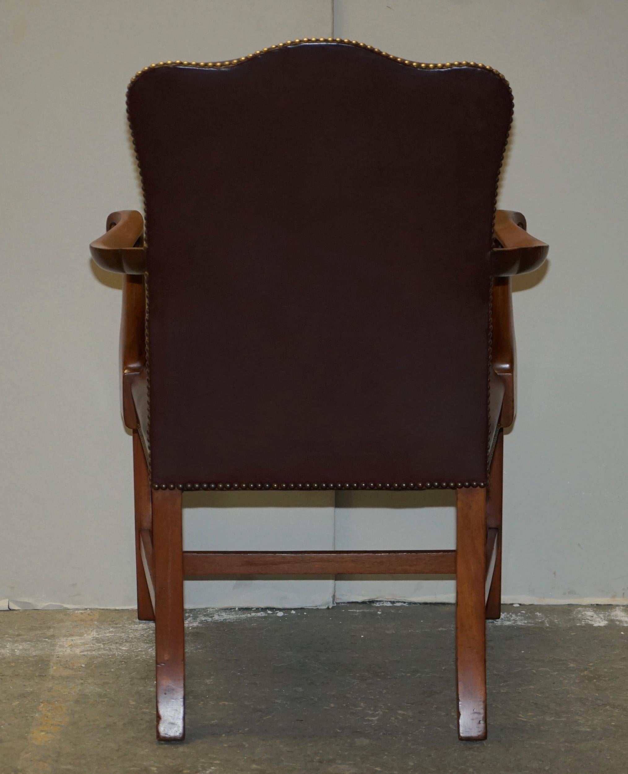 Leather Carver Office Chair from Princess Diana's Family Estate Spencer House For Sale 8