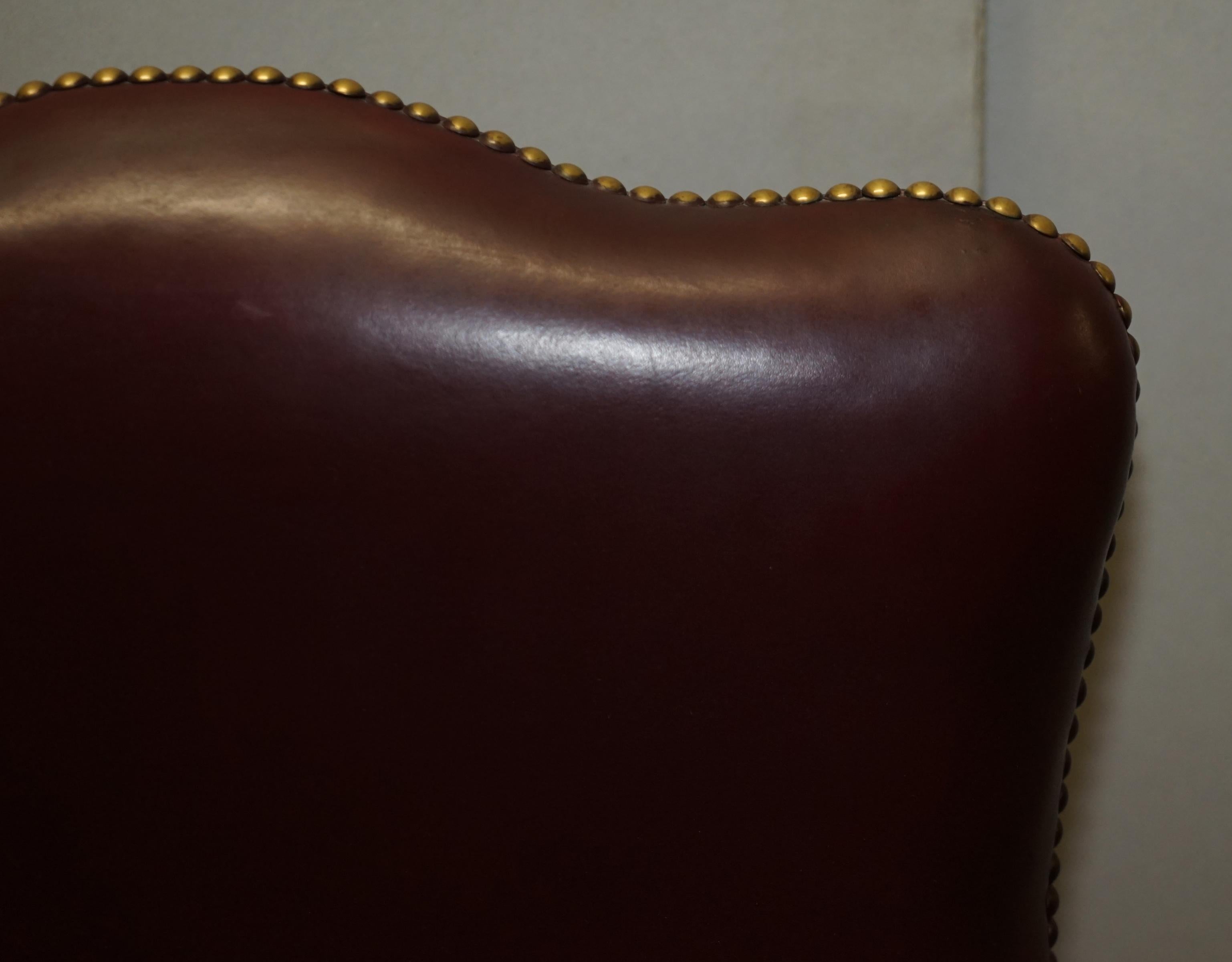 LEATHER CARVER OFFICE CHAIR FROM PRINCESS DIANA'S FAMILY ESTATE SPENCER HOUSE im Angebot 1