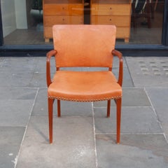 Leather Carver's Chair, Denmark, C.1950