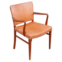 Leather Carver's Chair, Denmark, C.1950