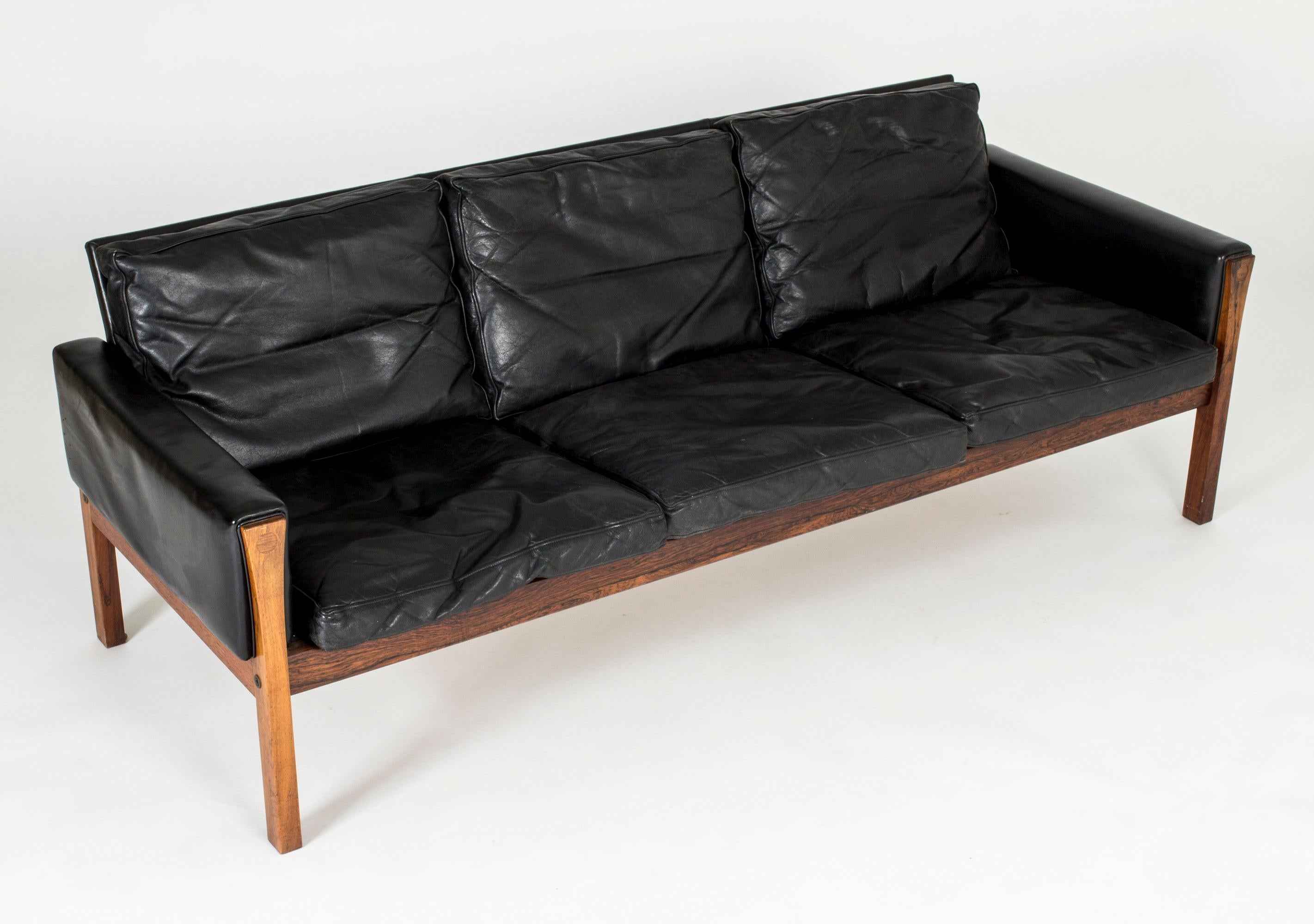 Leather "CH 163" Sofa by Hans J. Wegner at 1stDibs