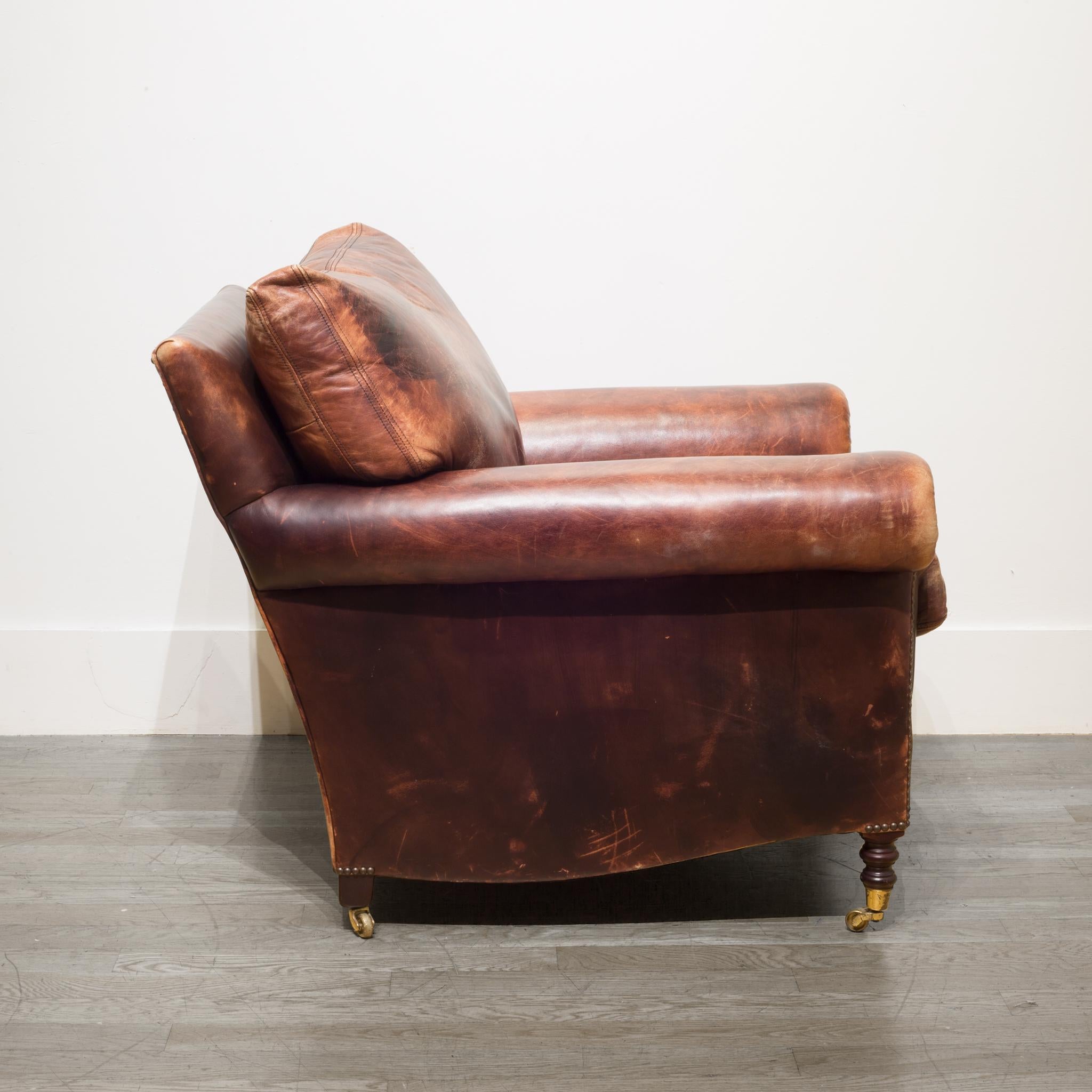 20th Century Leather Chair by George Smith