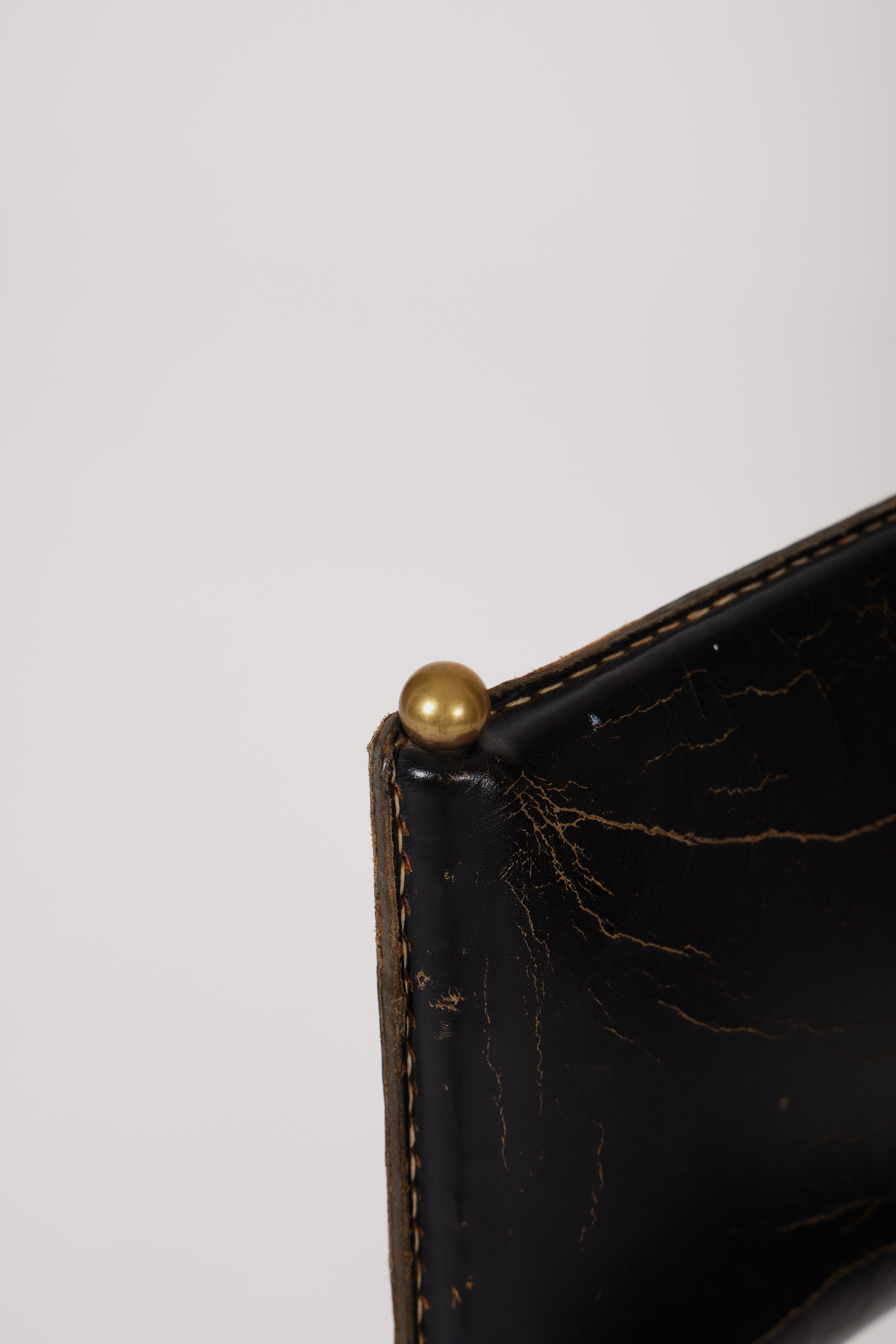 Leather Chair by Jacques Adnet 8
