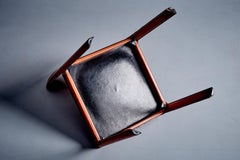 Sedia in pelle di Tito Agnoli per Matteo Grassi Italia, anni '80