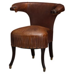 Silla de cuero, Inglaterra circa 1830