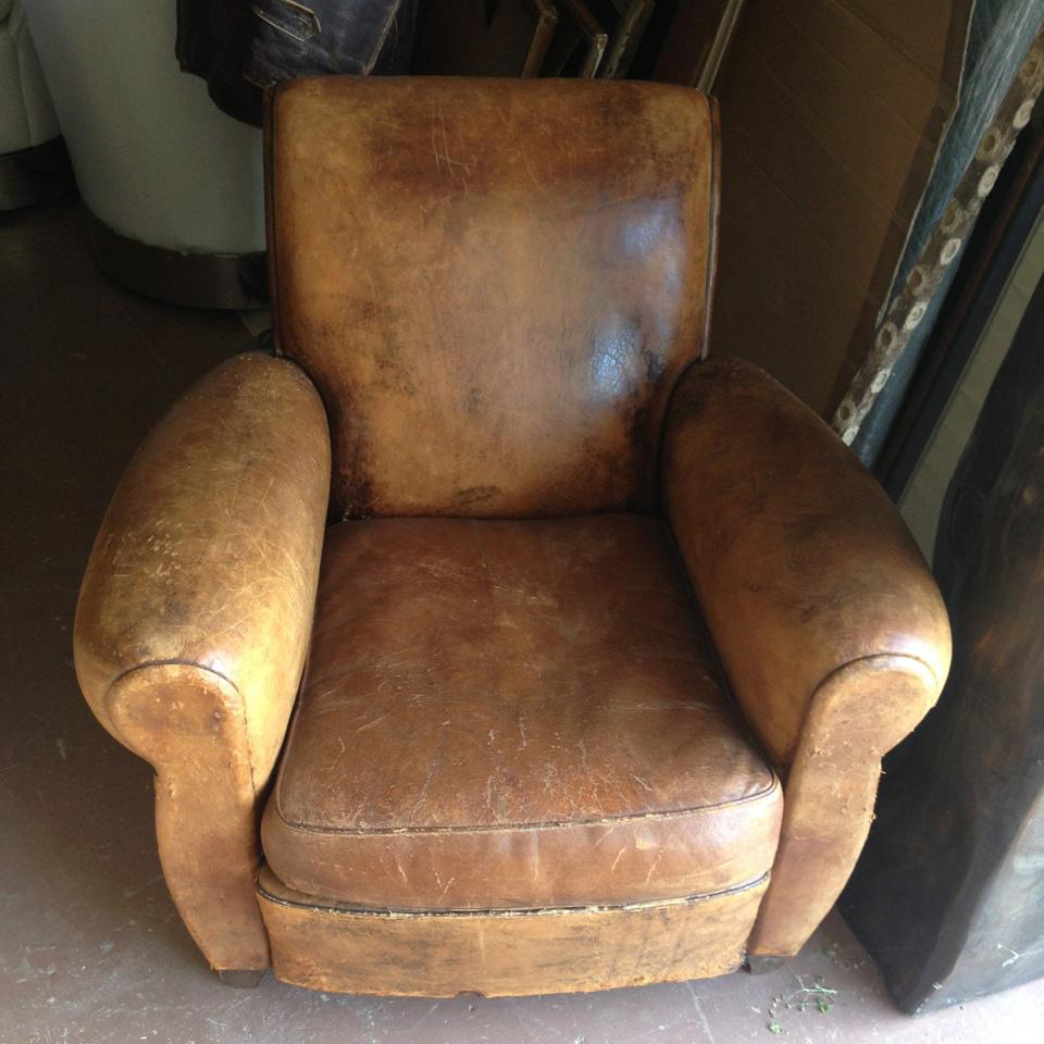 20th Century Leather Chair For Sale