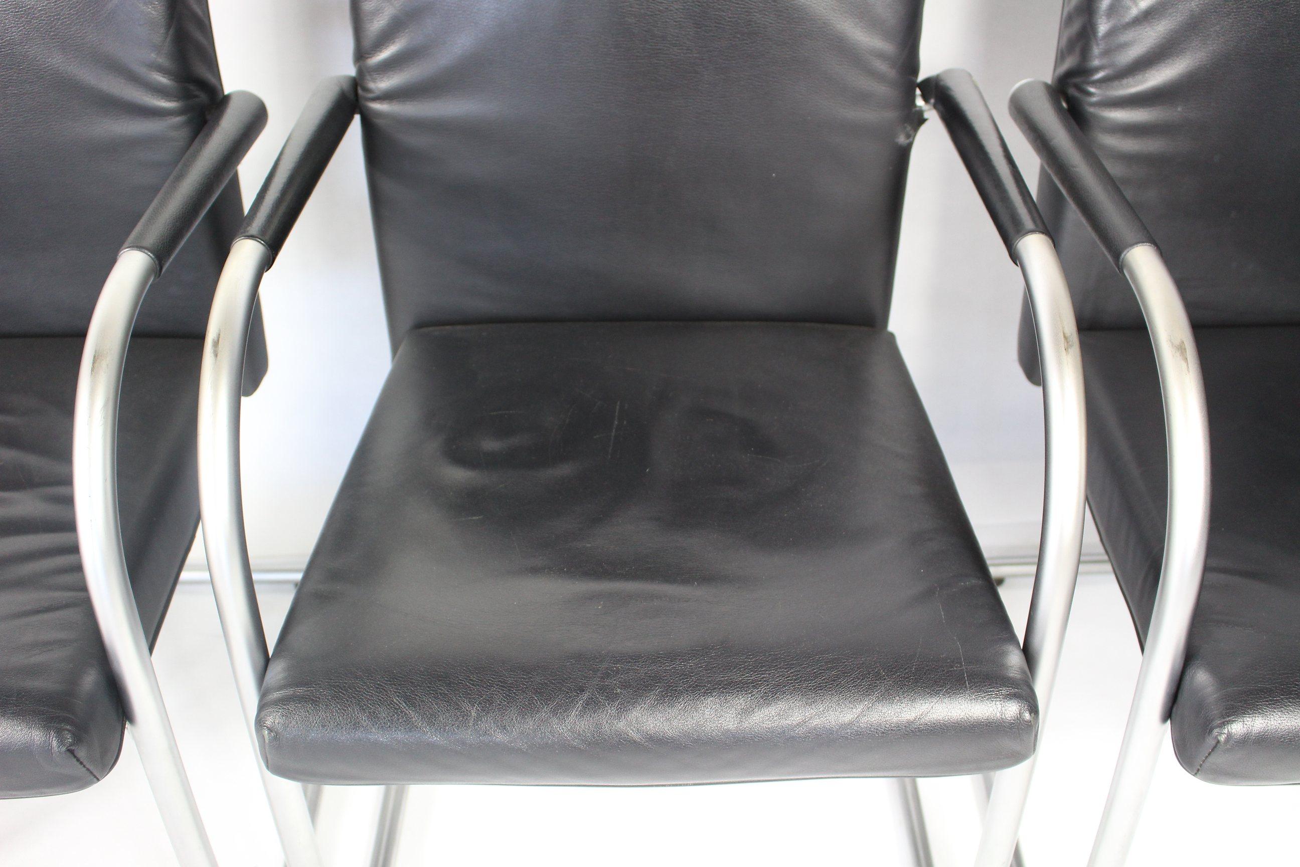 Leather Chairs by Antonio Citterio for Vitra For Sale 6