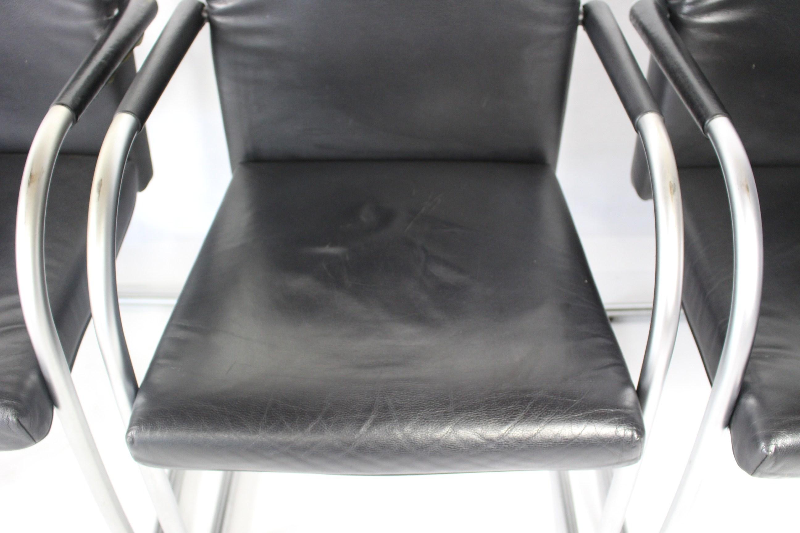 Leather Chairs by Antonio Citterio for Vitra For Sale 9