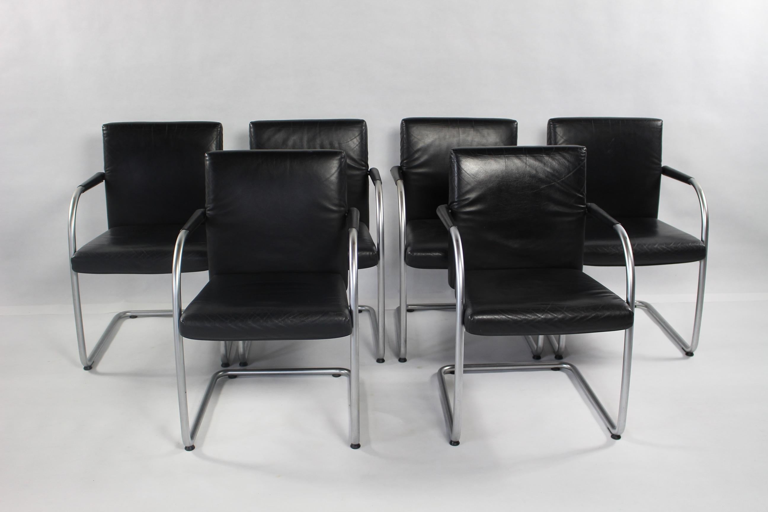 Modern Leather Chairs by Antonio Citterio for Vitra For Sale